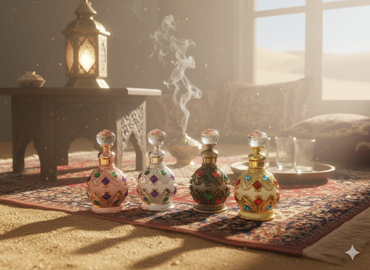 Fancy Metal Attar Bottle – Perfect Gift Choice