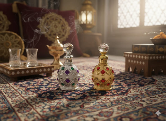 Fancy Metal Attar Bottle – Perfect Gift Choice